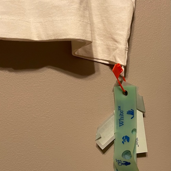 Off-White Mona Lisa Short-Sleeve Over Tee 'White/Black' - Picture 9 of 13